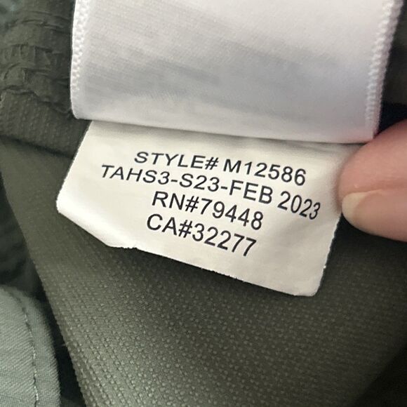 Marmot Shorts Men's 32 Hiking Green Nylon Belted Cargo Arch Rock Pockets - Picture 7 of 8